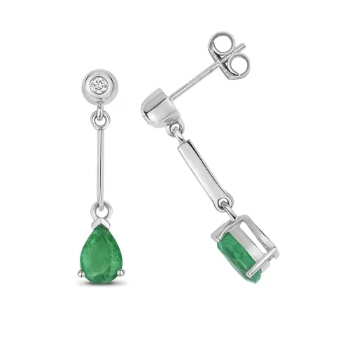 Emerald Green Drop Earrings